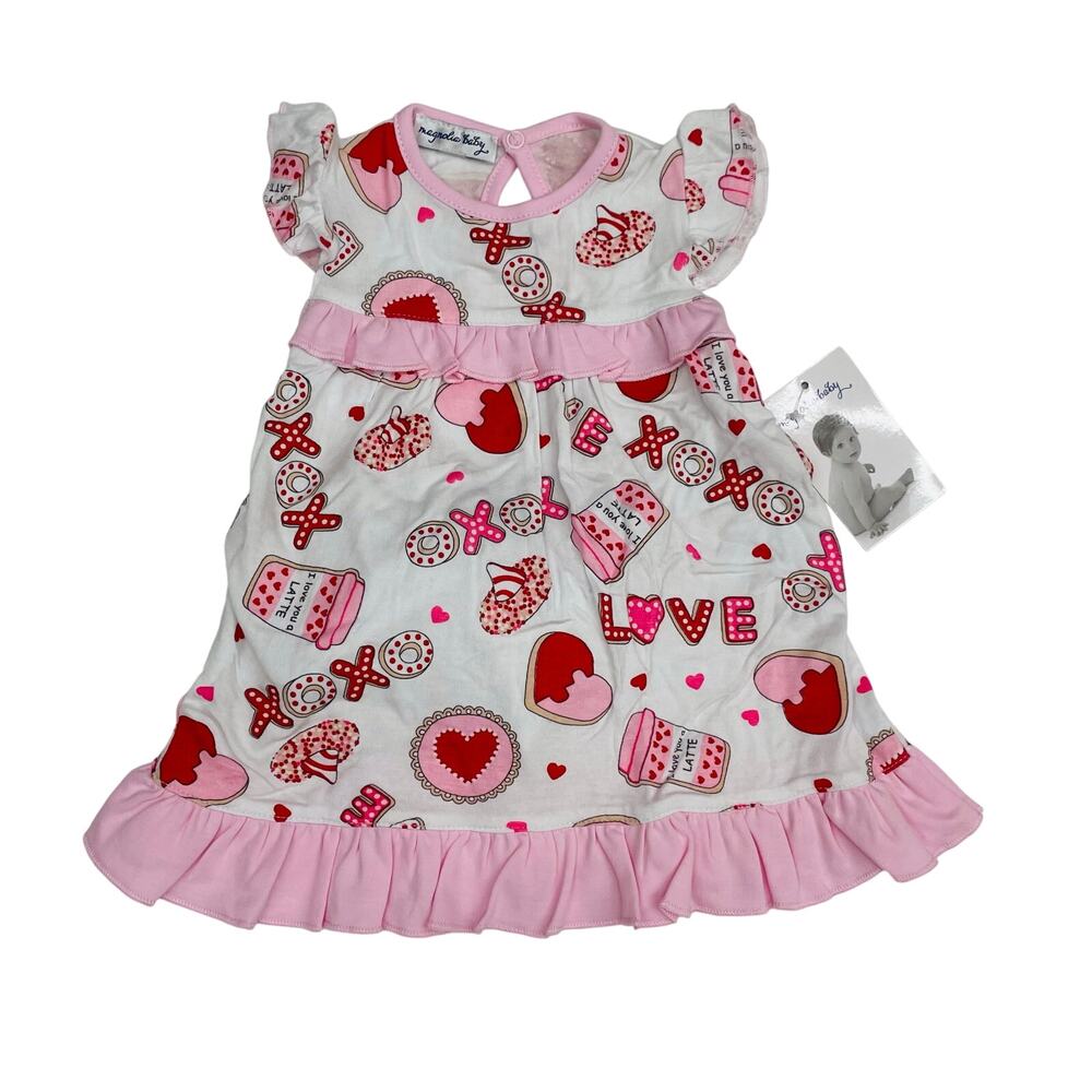 NWT Magnolia Baby Size 24M Sweet Valentine Flutter Dress